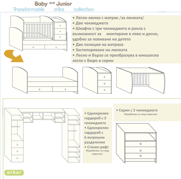 бебешка спалня от Arbor-bg
