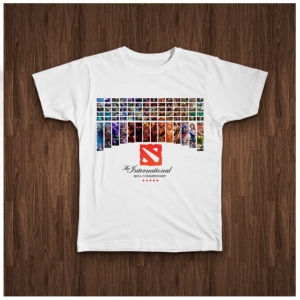 Памучна мъжка тениска с щампа DOTA 2 - за геймъри