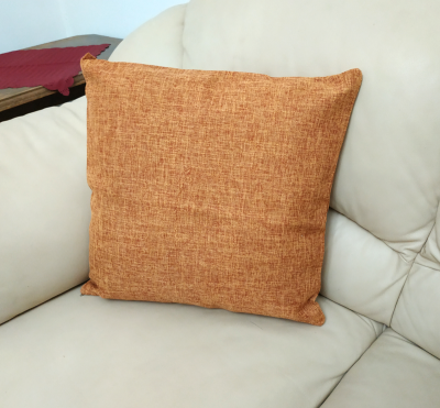 Оранжева декоративна калъфка -  едноцветна