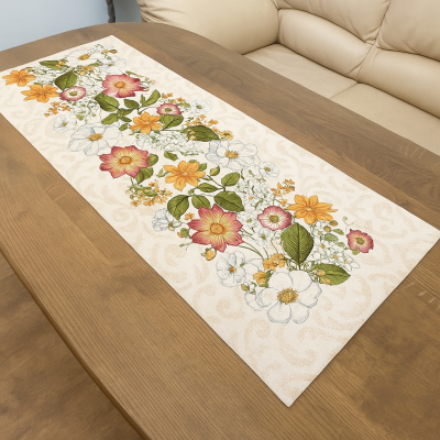 Красив тишлайфер за маса Пролетна градина - жакард