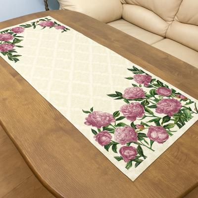 Тишлайфер с божури – стил и елегантност за всяко пространство, жакард