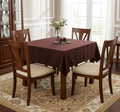 Голяма кафява покривка за голяма маса 275х275 см