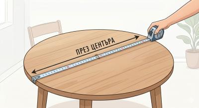 Как да изберете подходящия размер за покривка на масата?